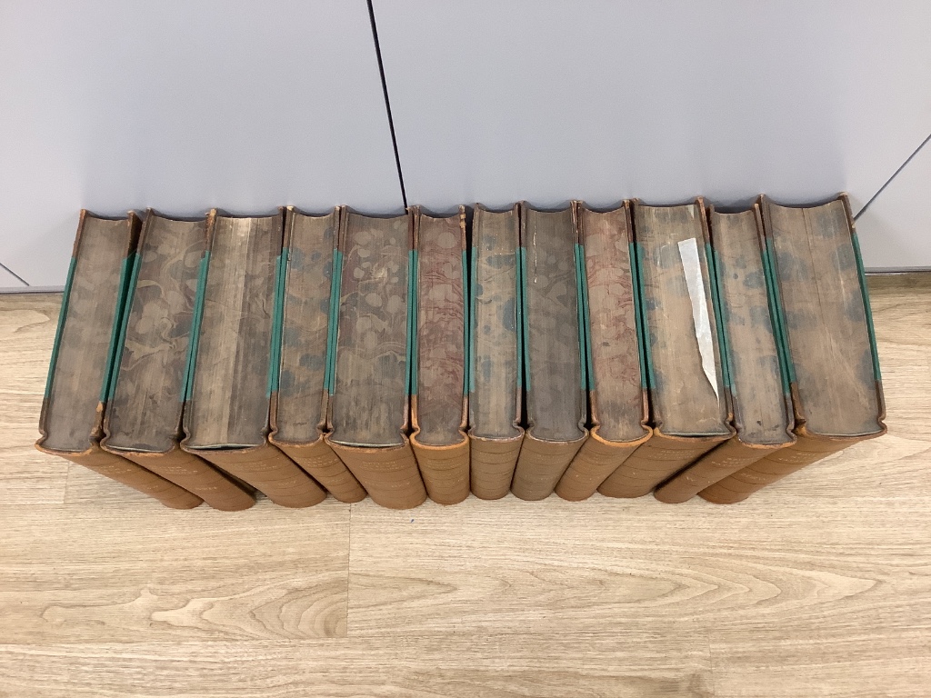 British Museum catalogue, 12 leather bound volumes